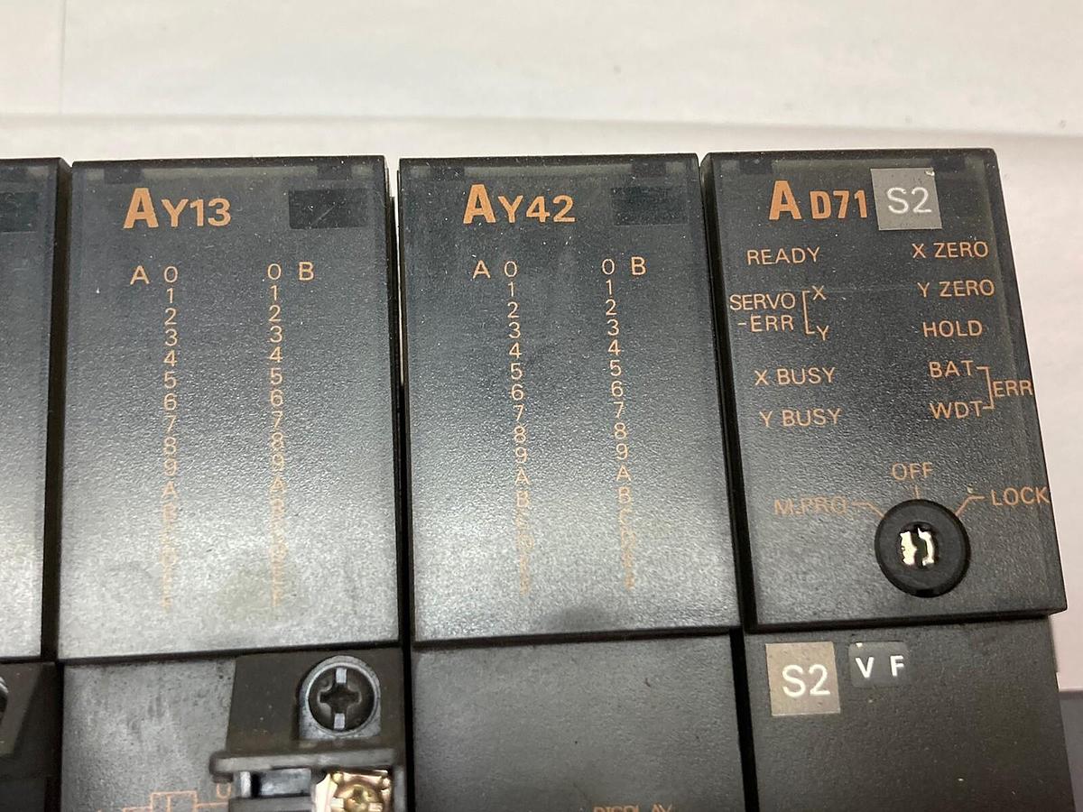 Used Mitsubishi,A62P A2ACPU AX42 AY41 AY13 AY42 AD71S2,Rack Assembly