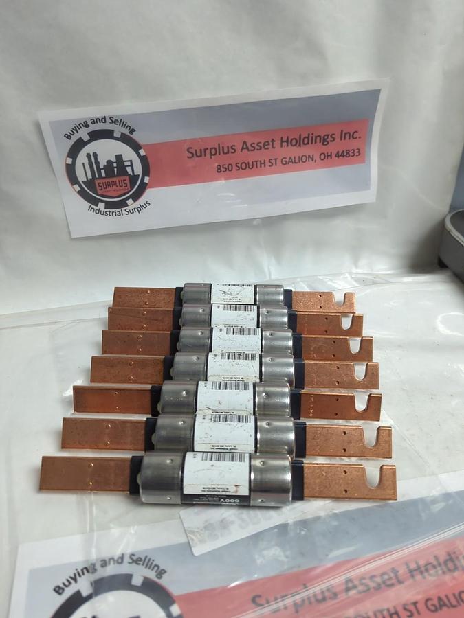 COOPER BUSSMANN,FRS-R-100,FUSETRON 100 AMP FUSE LOT OF 7 NOS