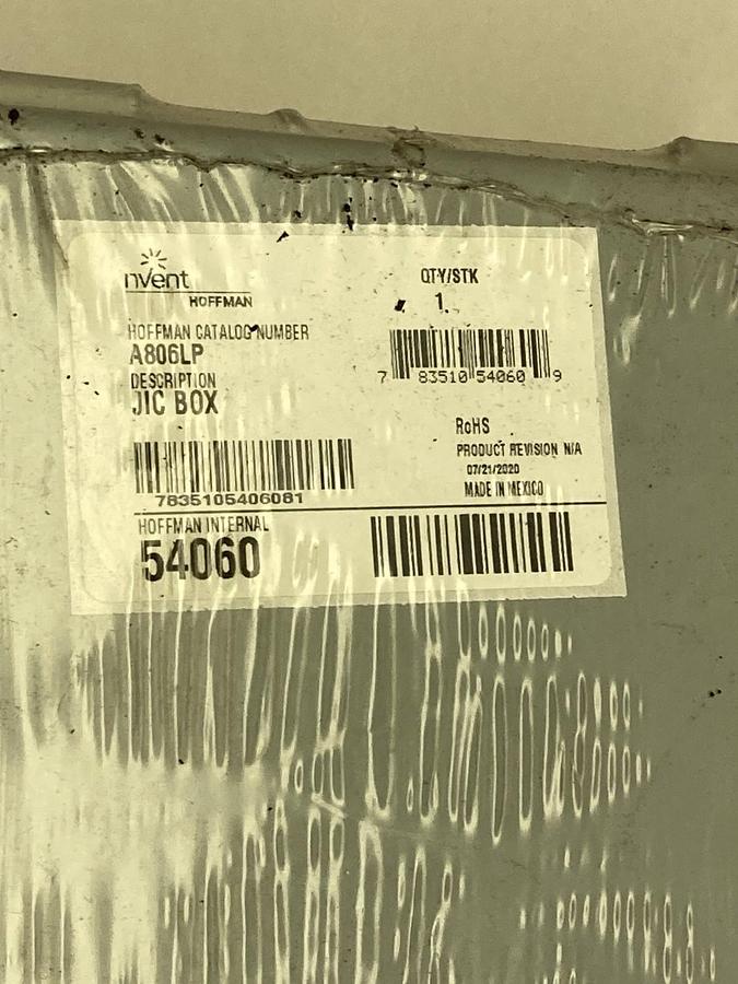 Used Nvent Hoffman,A806LP 54060,JIC Box