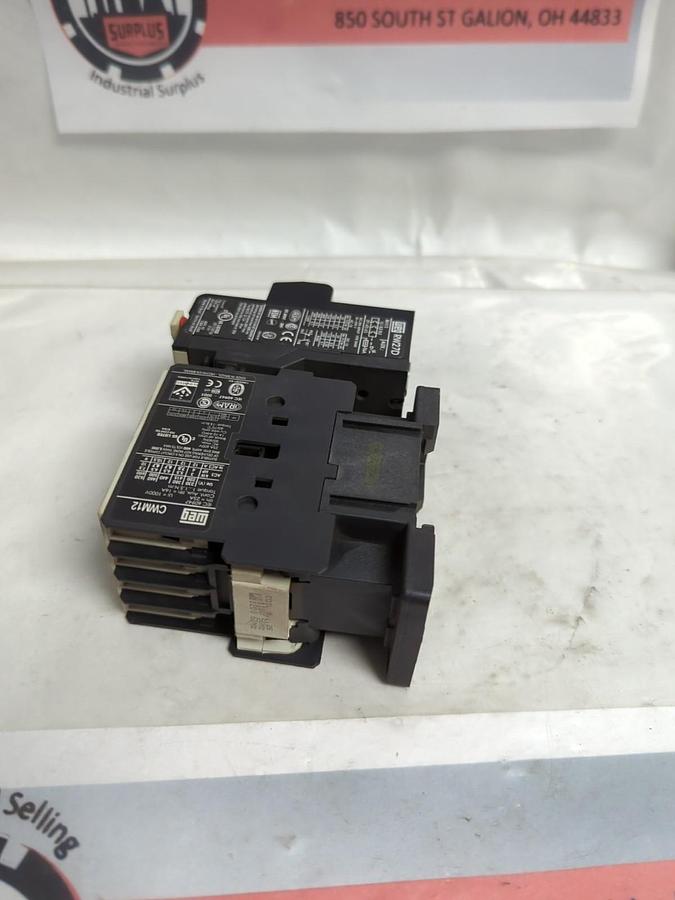 Used WEG,CWM12,CONTACTOR WITH RW27D THERMAL OVERLOAD PRE-OWNED