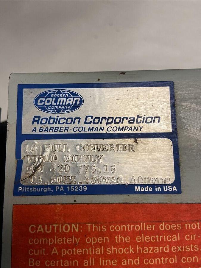 Used Robicon,420-773.16,Field Supply Refurbished