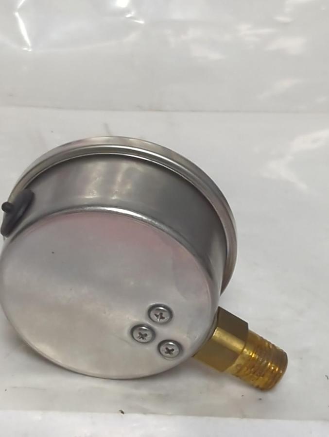 Used TRERICE,D82LFB,PRESSURE GAUGE 2.5 INCH FACE 1/4 INCH LM 0-600 PSI PRE-OWNED