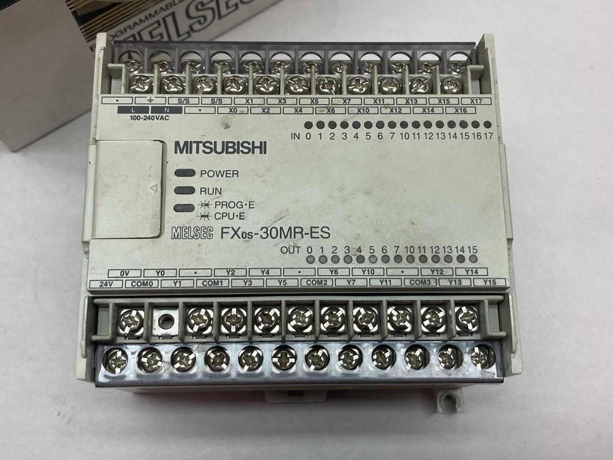 Used Mitsubishi,FX0S-30MR-ES/UL,Programmable Controller 100-240Vac 2.5A 240Vac