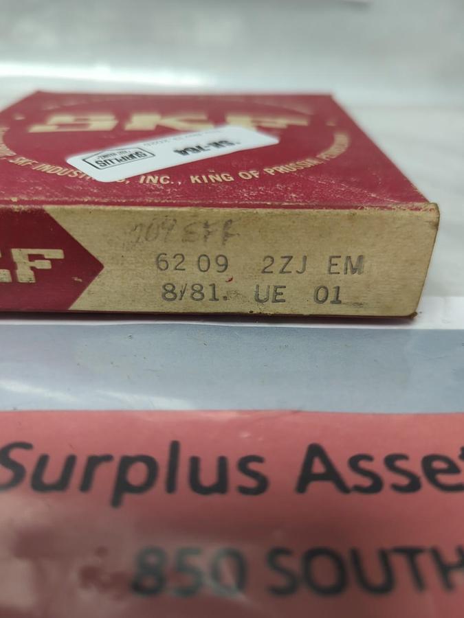 SKF,6209 2ZJEM,DEEP GROOVE BALL BEARING NOS