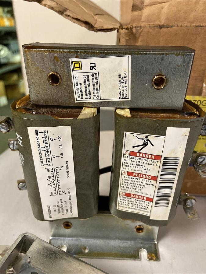 Square D,9070G02D1 0.1KVA,Control Transformer Pri 220-480V Sec 110-120V