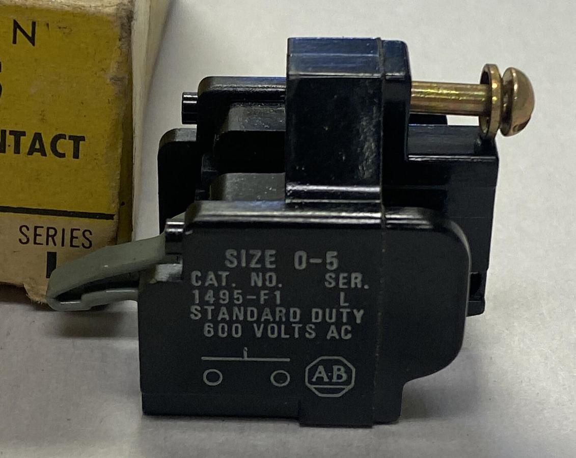 ALLEN BRADLEY,1495-F1,SER L AUXILIARY CONTACT SIZE0-5 NOS