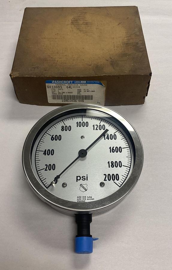 Ashcroft,601009S 04L,General Service Gauge NOS