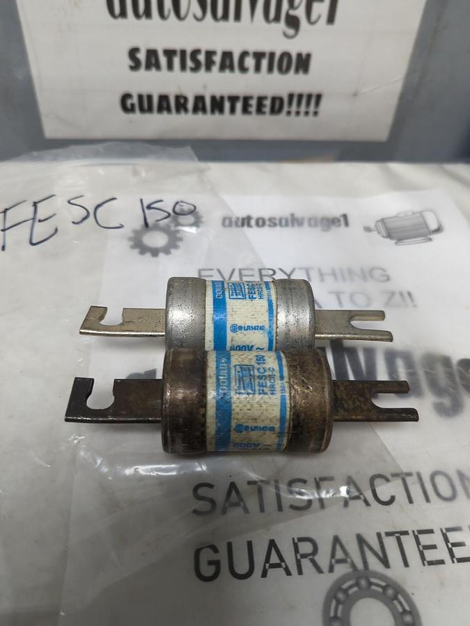 GOULD SHAWMUT,FESC-150,FALT-TRAP 150 AMP FUSE LOT OF 2 NOS