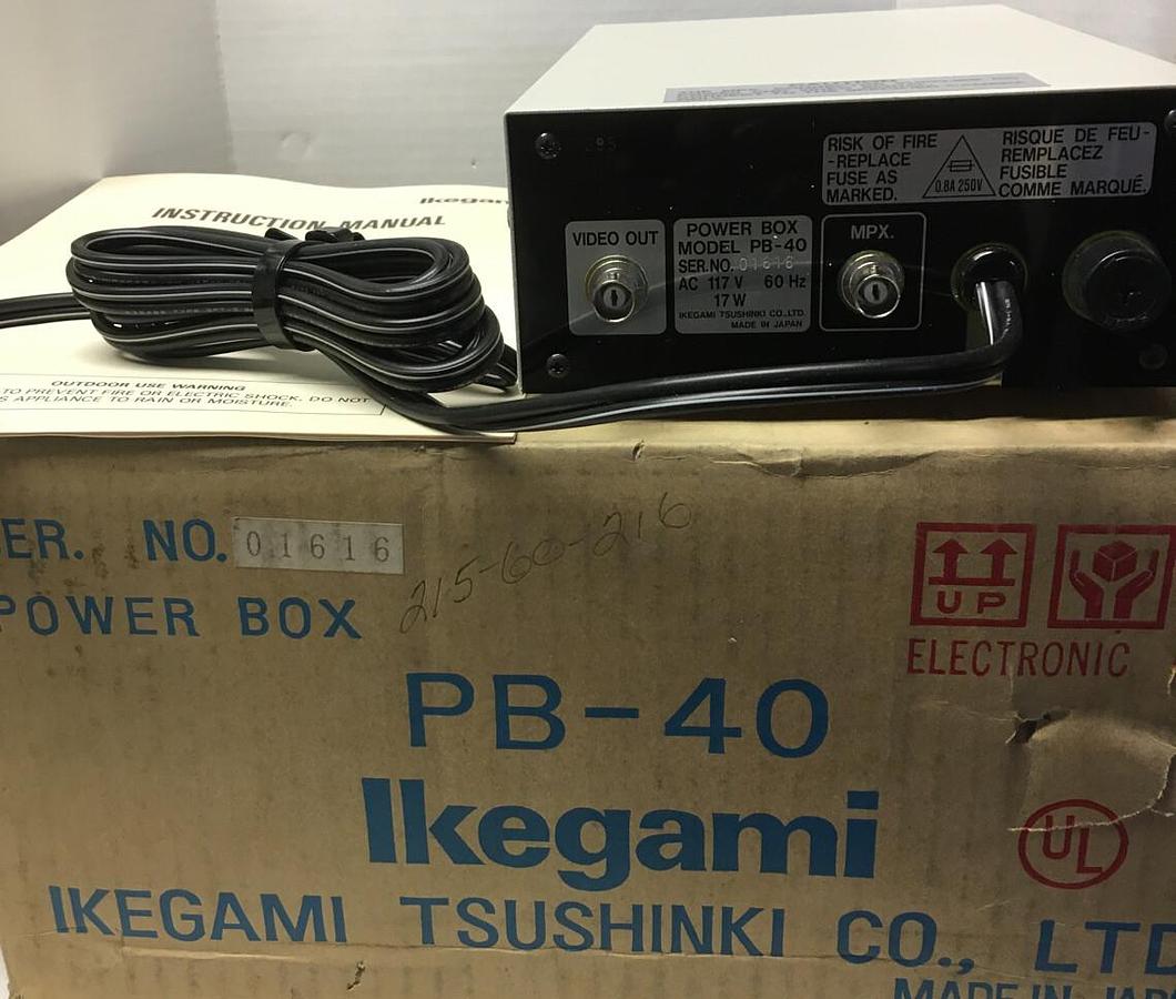 Ikegami,PB-40,Camera Power Supply 117V 17W for ICD-40VP Video Camera