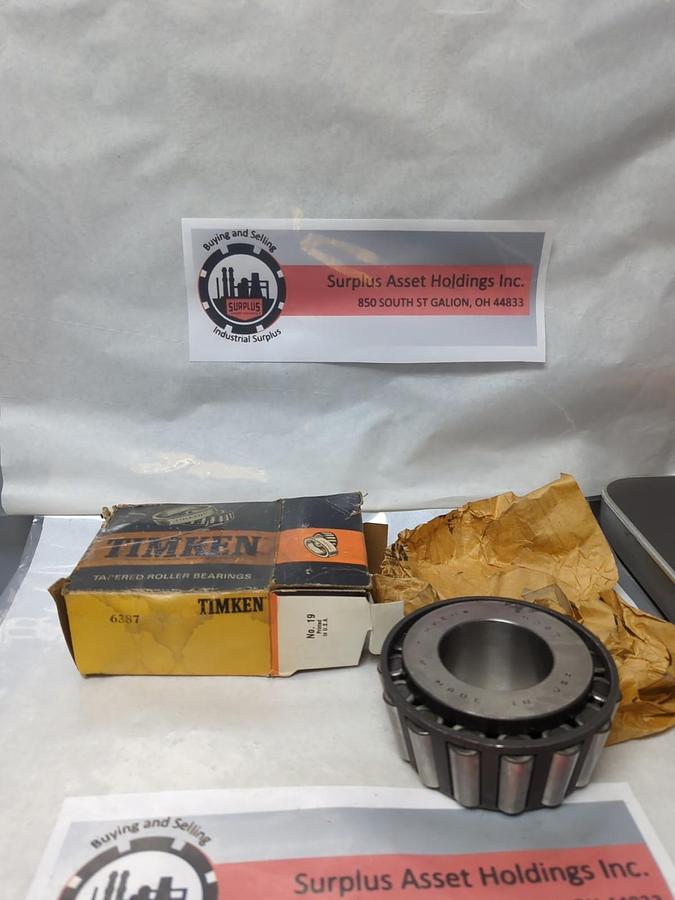 TIMKEN,6387,ROLLER BEARING CONE NOS