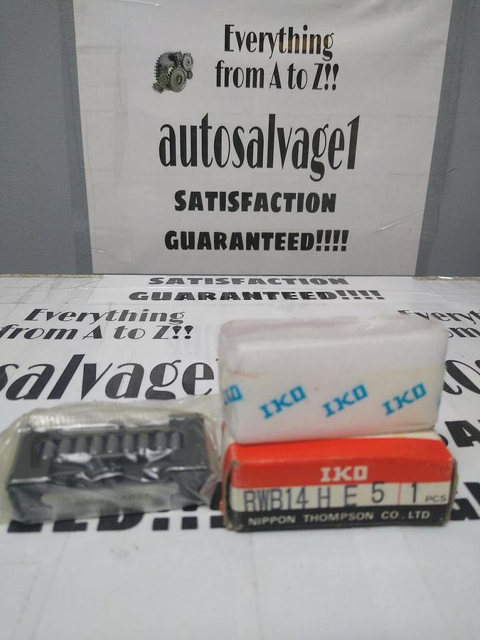 Used IKO,RWB14HE5,Linear Roller Guide Slide Bearing NOS