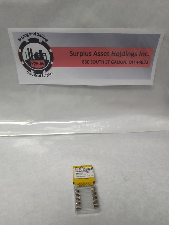 COOPER BUSSMANN,AGC-2-1/2,FAST ACTING 2-1/2 AMP FUSE PACK OF 5 NOS