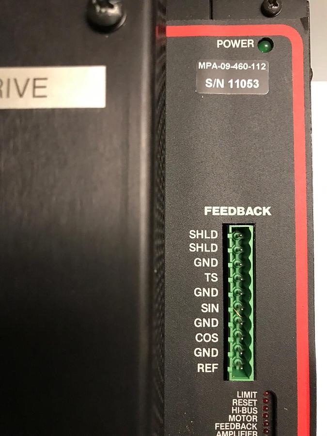 Used Custom Servo Motors,MPA-09-460-112,Servo Amplifier