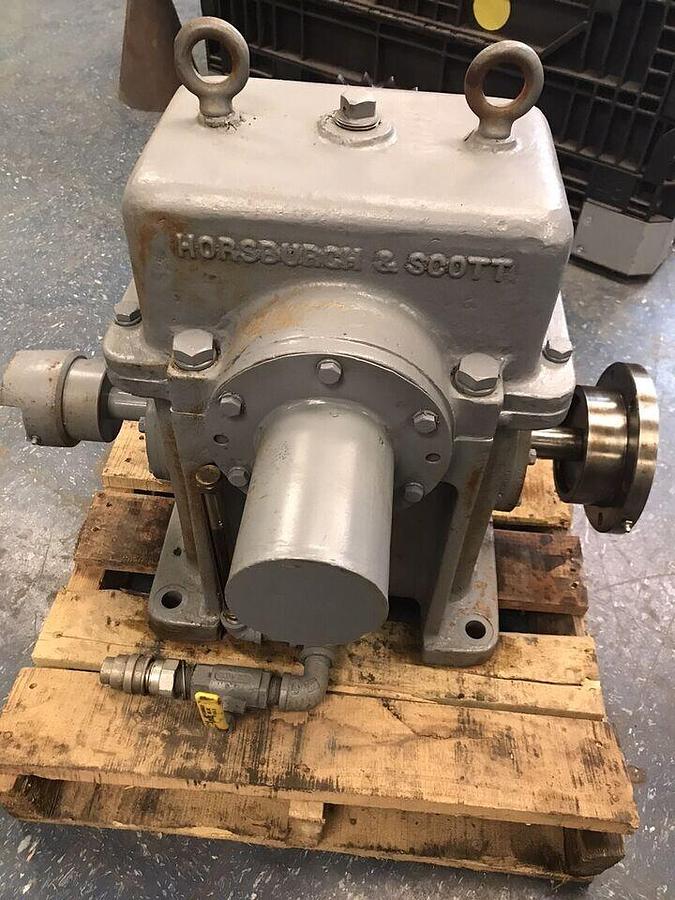 Used Horsburgh & Scott,W-B1200T,Worm Gear Speed Reducer Ratio 5-1/6