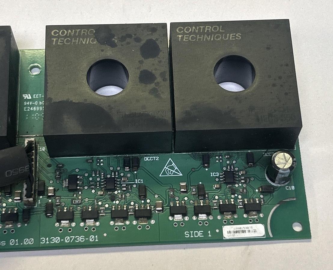 Used CONTROL TECHNIQUES,3130-0736-01,UT48 CIRCUIT BOARD