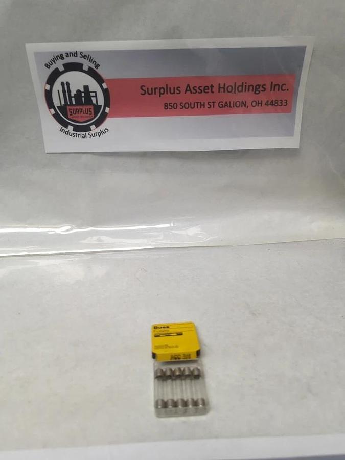 COOPER BUSSMANN,AGC-3/8,FAST ACTING 3/8 AMP FUSE PACK OF 5 NOS