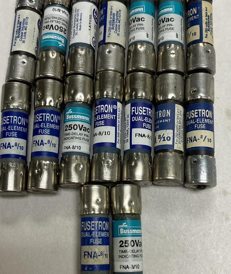 Cooper Bussmann,FNA-8/10,Fuse 8/10 AMP Lot of 16 NOS