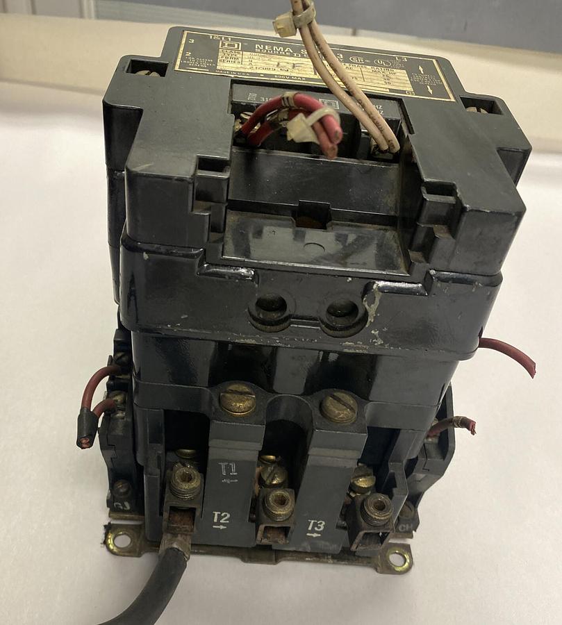 Used Square D,8502 SE02,Nema Size 3 Contactor 600V