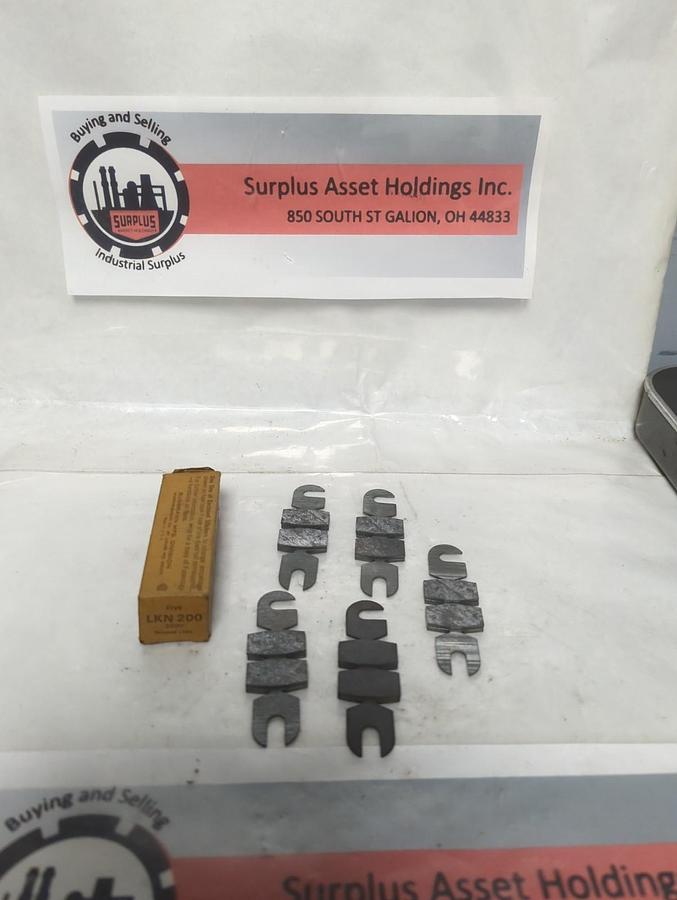 BUSSMANN,LKN200,SUPER LAG RENEWAL LINKS250 VOLT 5 PIECE BOX NOS