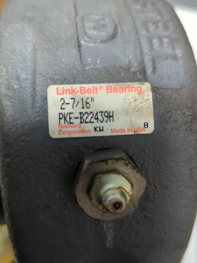 LINK-BELT,PKEB22439H,PILLOW BLOCK BEARING 2-7/16 INCH BORE NOS