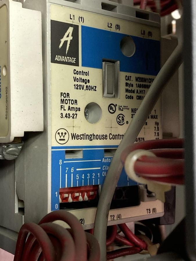 Used Cutler Hammer,Size 1,MCC Starter Feeder Fused Bucket W200M1CFC