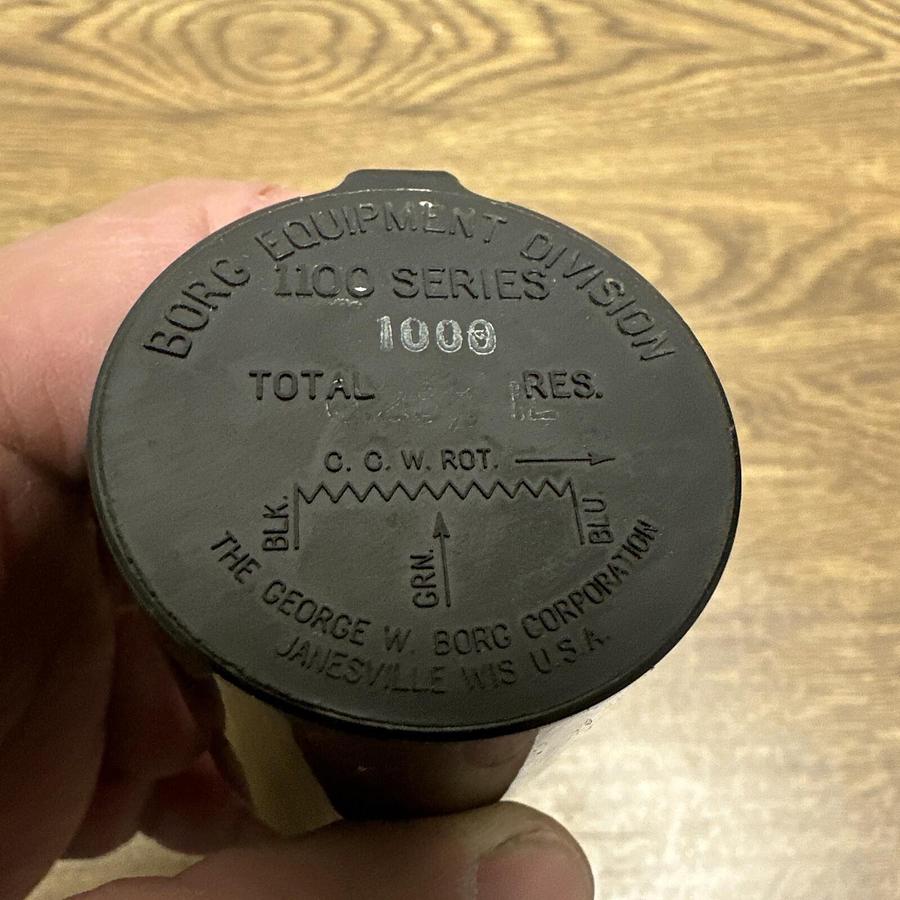 Borg,1100 Series,Potentiometer 1000 OHM