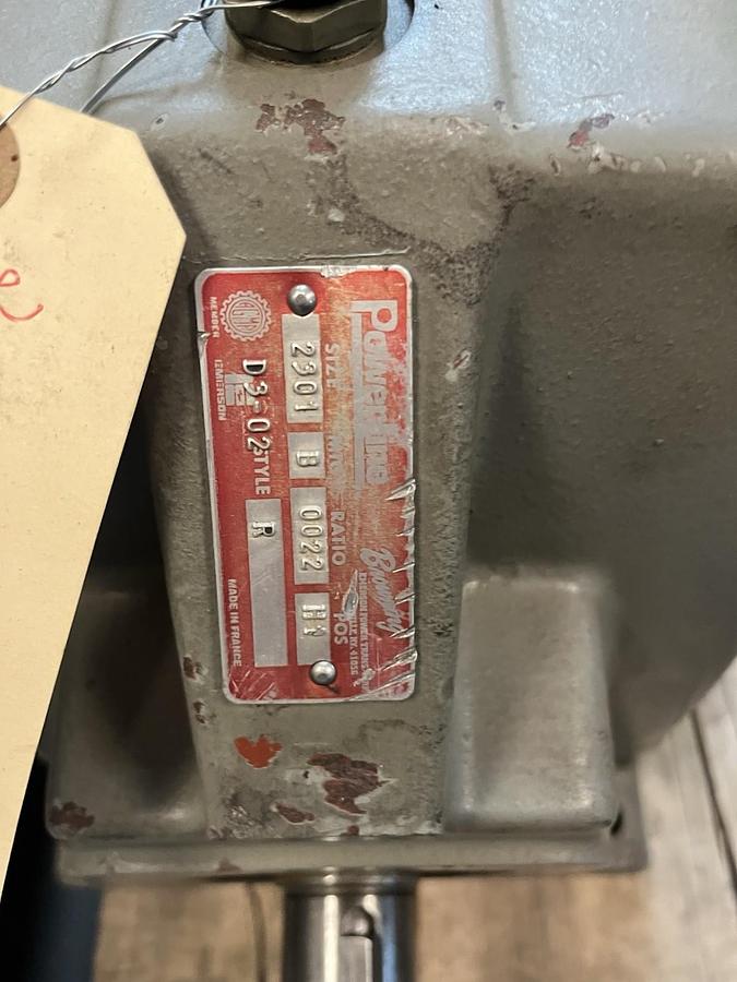 Used BROWNING POWERLINE,2301,GEAR REDUCER RATIO 22