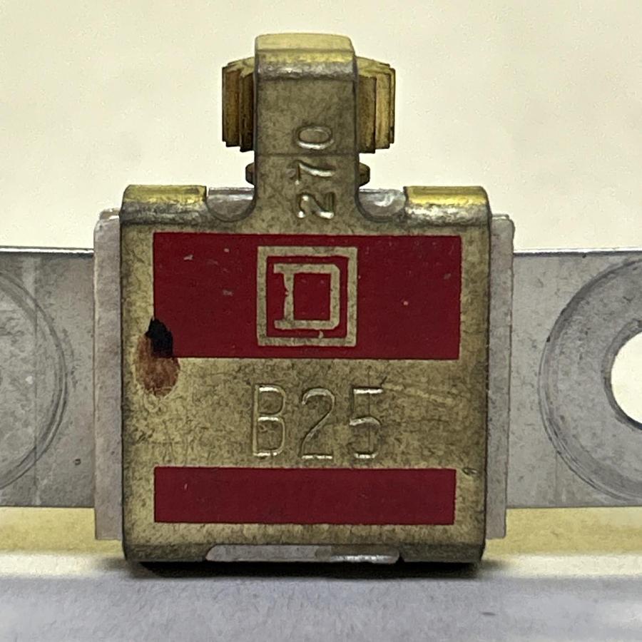 Used SQUARE D,B25,THERMAL OVERLOAD HEATER ELEMENT LOT OF 3