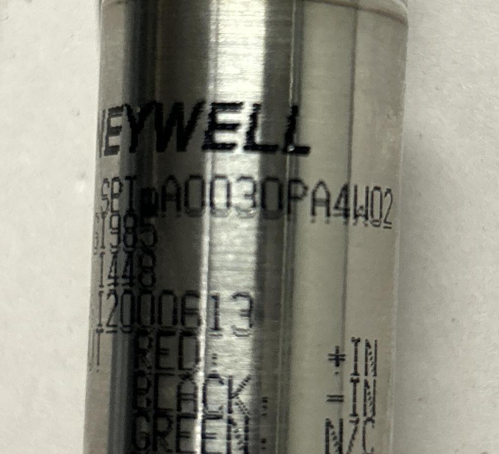 HONEYWELL,SPTMA0030PA4W02,PRESSURE-JZ STAINLESS NEW