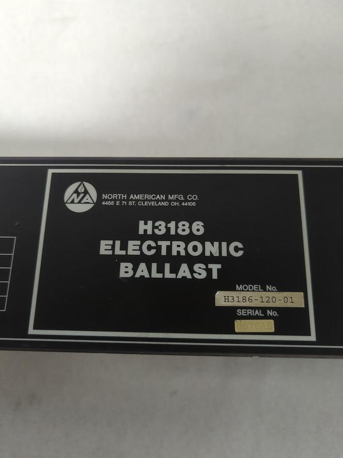 Used NORTH AMERICAN,H3186,ELECTRONIC BALLAST 120V 100VA PRE-OWNED