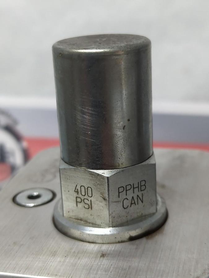 Used SUN HYDRAULICS,HBM,MANIFOLD ICO-A2 WITH PPHB-CAN 400PSI CARTRIDGE VALVE USED