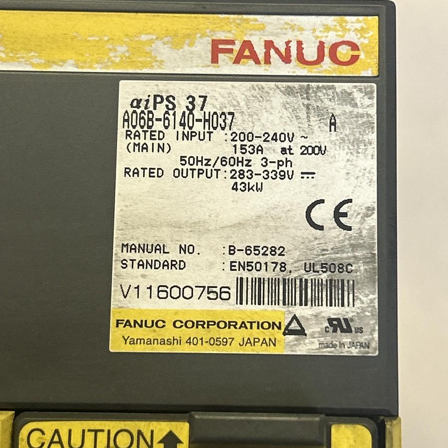 Used FANUC,A06B-6140-H037,POWER SUPPLY