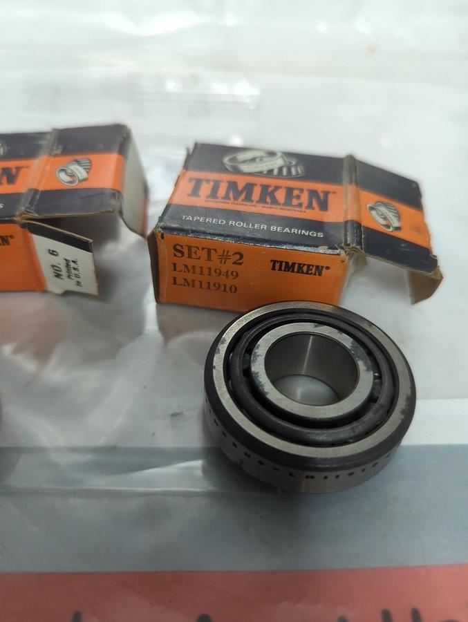 TIMKEN,SET #2,ROLLER BEARING LOT OF 2 NOS