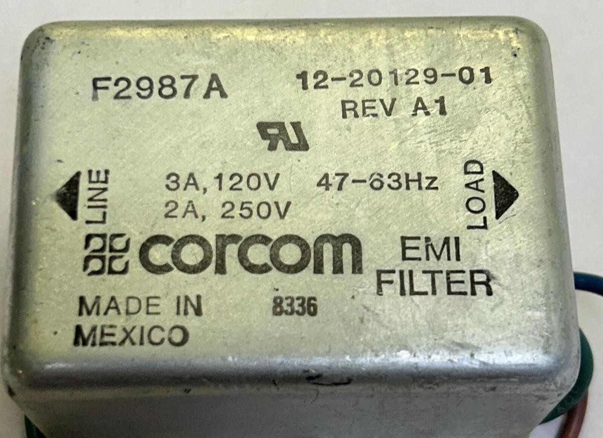 Used CORCOM,F2987A,EMI FILTER