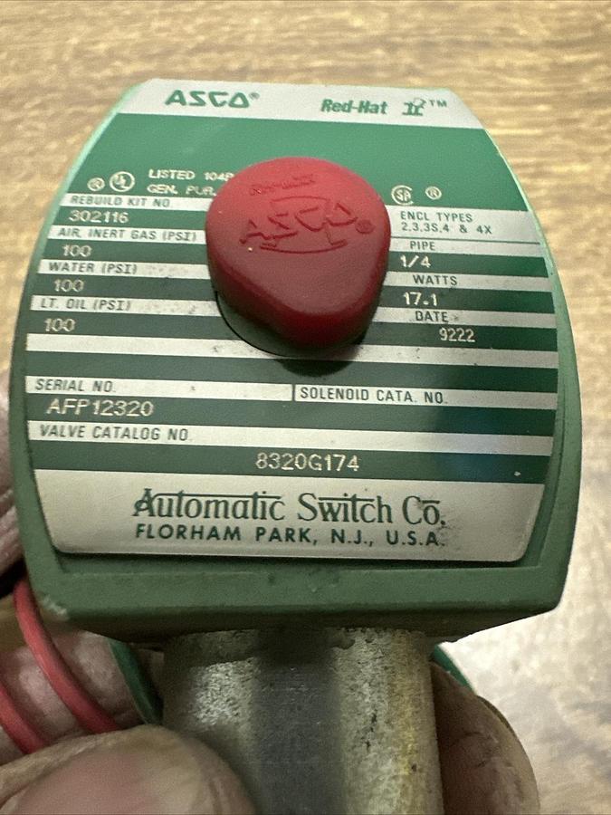 Asco Red Hat,8320G174,Solenoid Valve