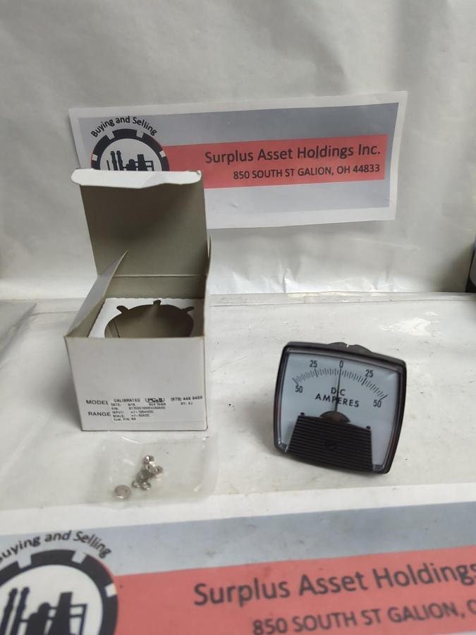 PC.S,ST70DC100MVU50ADC,PRESSURE GAUGE -50-0-+50 DC AMPERES NOS