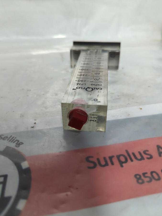 Used CALQFLO,GPM-LPM,FLOWMETER 1-1/4 IPS PRE-OWNED