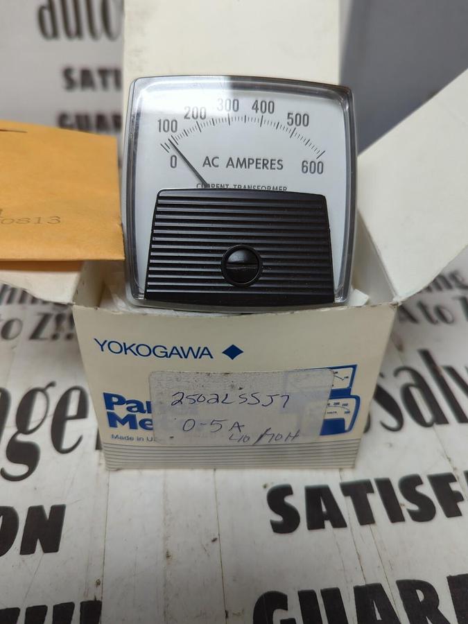 YOKOGAWA,2502LSSJ7,PANEL METER 0-5A 40/70H NOS