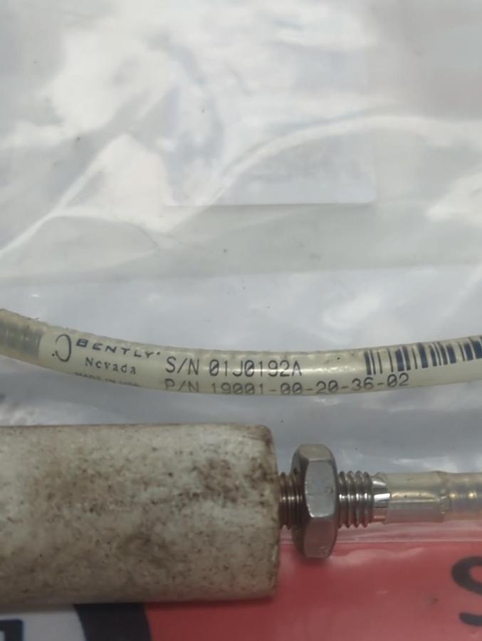 Used BENTLY NEVADA,19001-00-20-36-02,PROXIMITY VIBRATION SENSOR PROBE PRE-OWNED