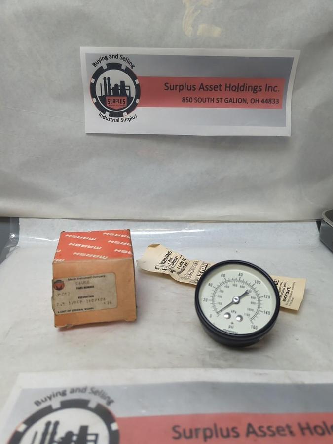 MARSH,J5052,GAUGE 2.5  1/8 CB 160/KPA NOS