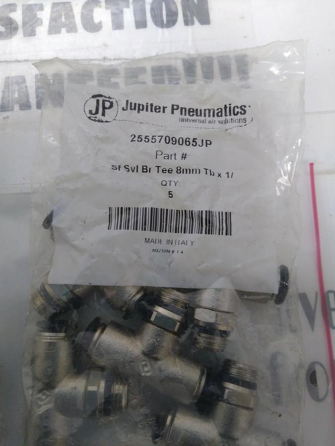 JUPITER PNEUMATICS,2555709065JP,SWIVEL BRANCH T 8MMX1/4 IN  LOT OF 15 NOS