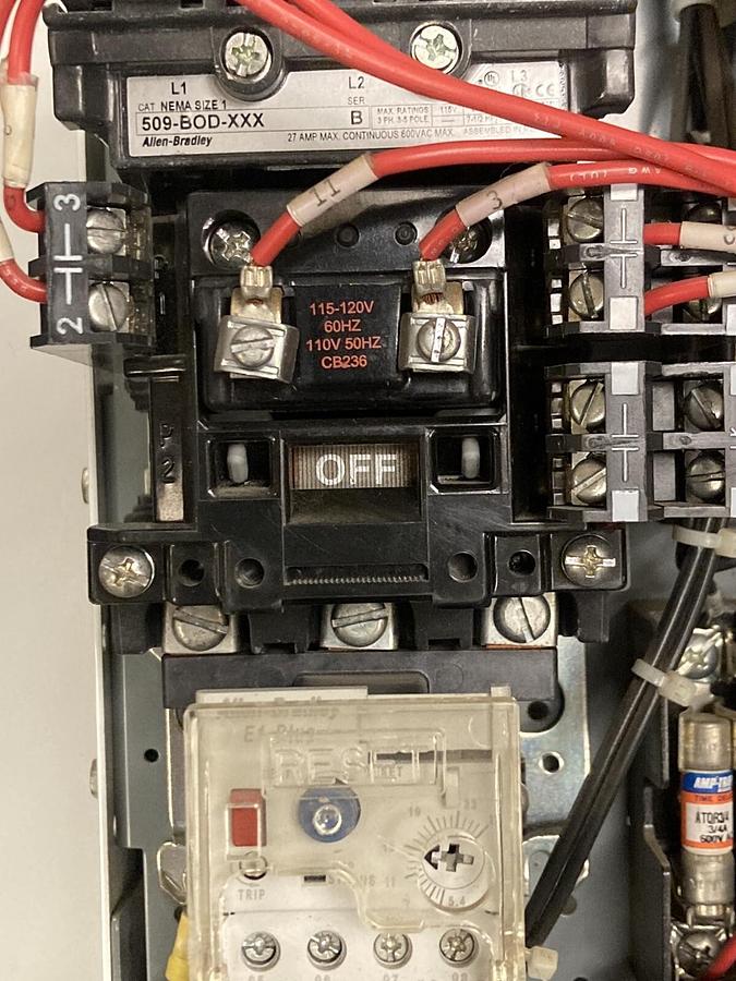 Used Allen-Bradley,2100 2112,Size 1 Fused MCC 12 Inch Starter Bucket