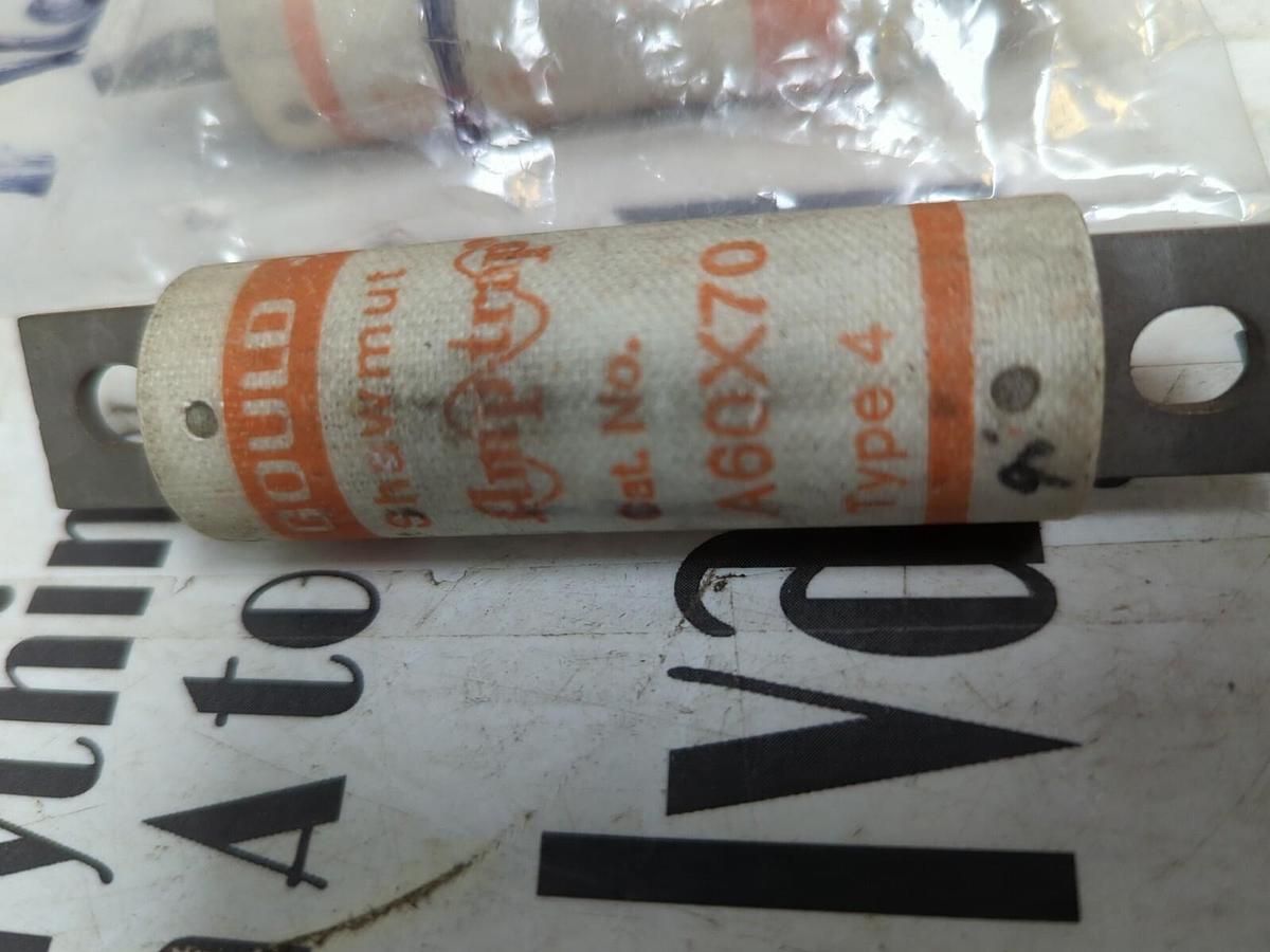 GOULD SHAWMUT,A60X70,AMP-TRAP FUSES LOT OF 3 NOS