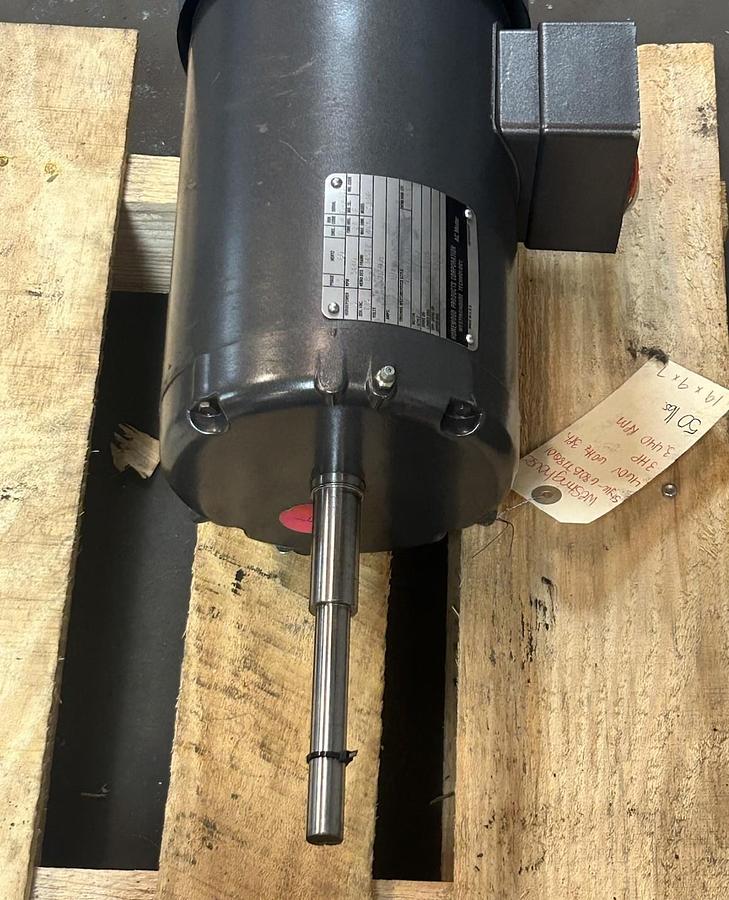 Used WESTINGHOUSE,SBDP,AC MOTOR 3HP 230/460V 3440RPM 3PH 145TZ