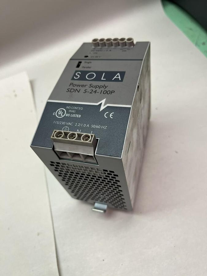 Used EMERSON,SDN-5-24-100P,SOLA POWER SUPPY