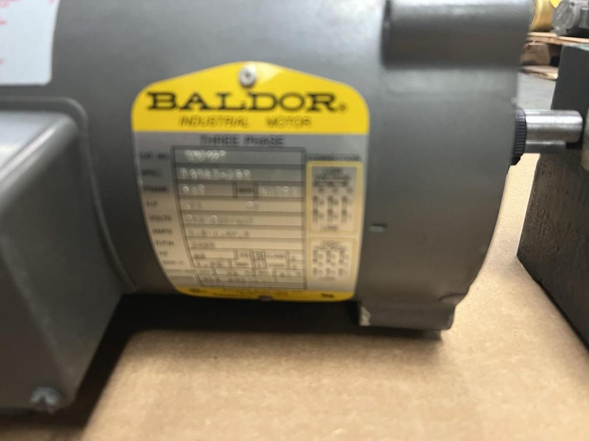 Used BALDOR,KM3457,ELECTRIC MOTOR 1/3HP 3450RPM 56C 3PH