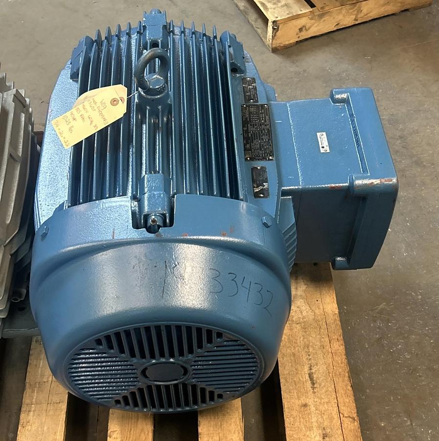 Used WEG,04009XP3E365T,SEVERE DUTY MOTOR 40HP 855RPM 208-230/460V 3PH 364/5T FRAME