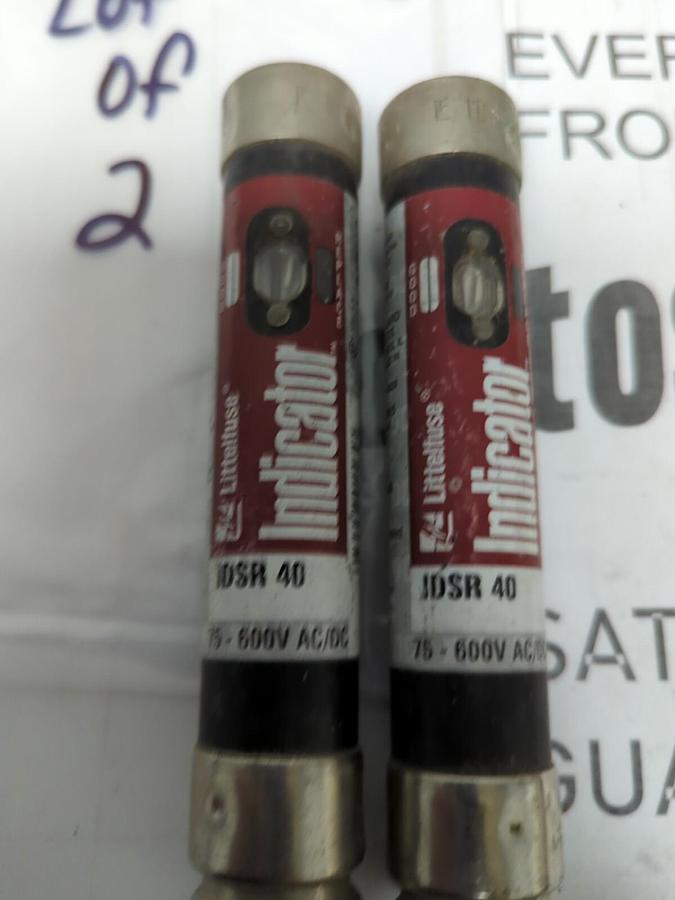 LITTELFUSE,IDSR 40,INDICATOR 40 AMP FUSES LOT OF 2 NOS