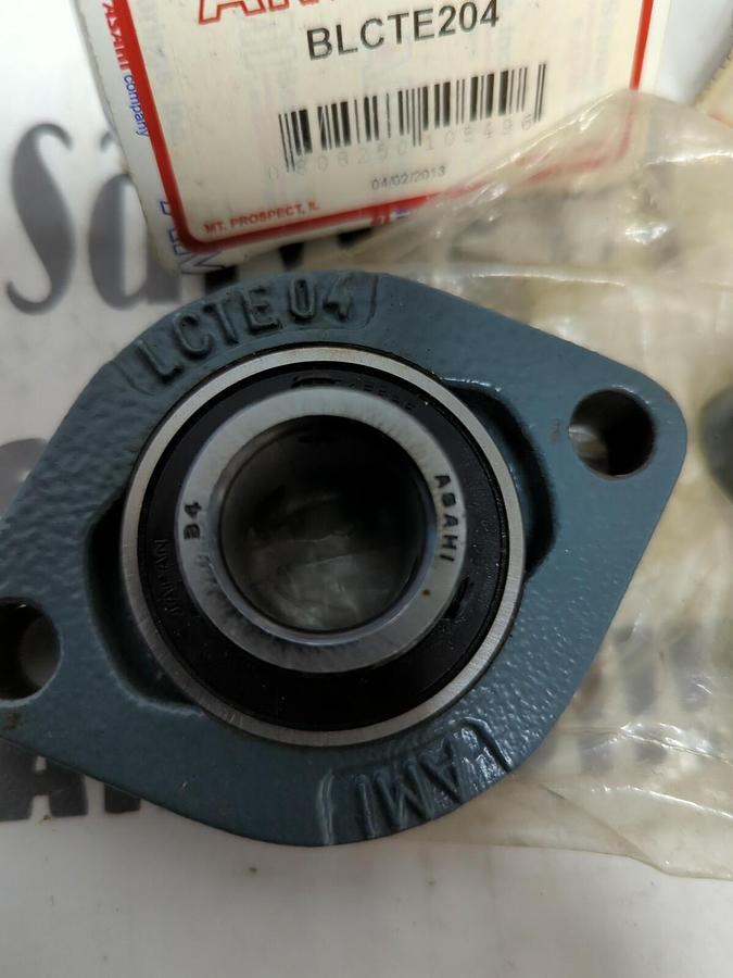 AMI BEARINGS,BLCTE204,FLANGE MOUNT BEARING 2-BOLT BASE 20MM BORE LOT OF 4 NOS