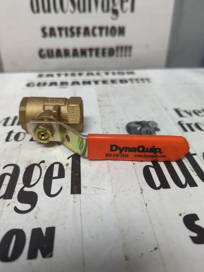 DYNAQUIP,600WOG,3/8 INCH BRASS BALL VALVE NOS